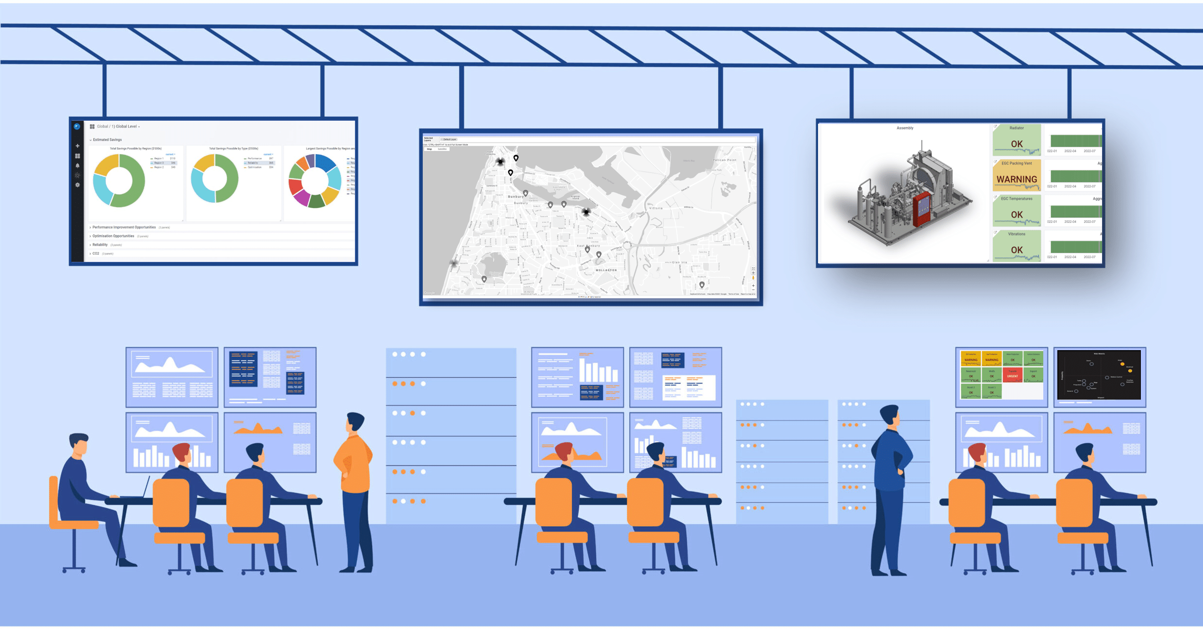 The DataHUB+ Industrial Data Platform supports remote operations centres, integrating and connecting large volumes of industrial data for real-time monitoring